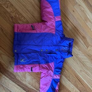 Spyder kids girls jacket and snow bib Set